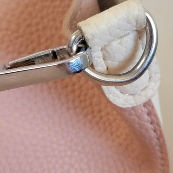 FIND KAPOOR Pingo Bag Vegan Pebble Leather 2tone Pink Crossbody - Picture 5 of 16